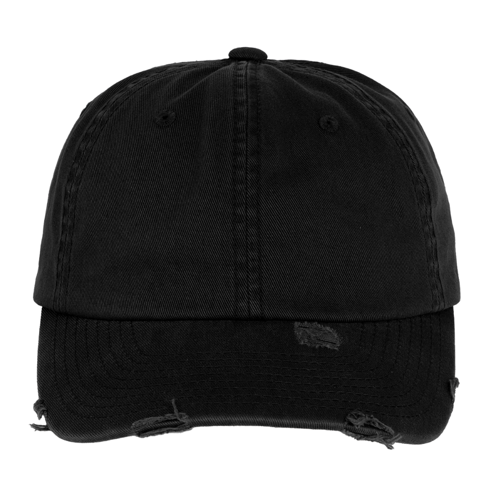 Low Profile Destroyed Cap - black