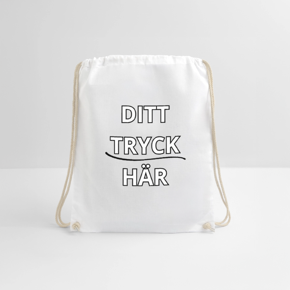 Drawstring Bag - vit