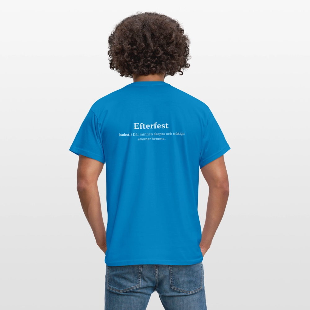Efterfest T-shirt Herr - kungsblå