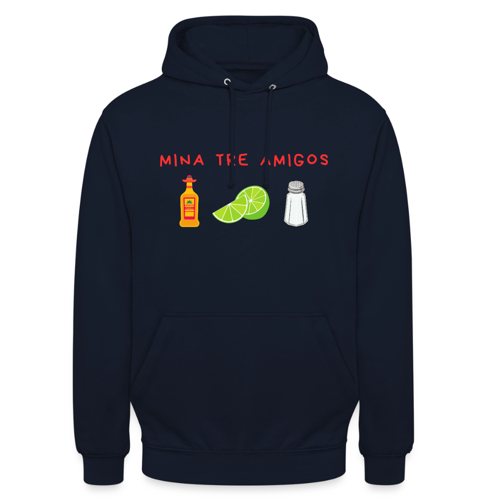 Mina tre amigos Hoodie Unisex - marinblå