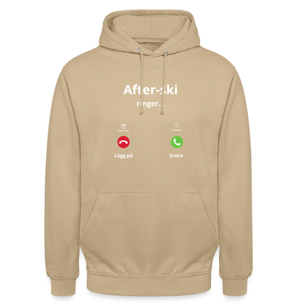 After-ski ringer... Hoodie unisex - beige