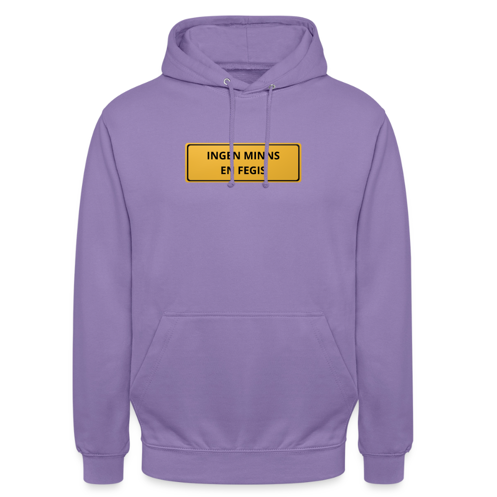 Ingen minns en fegis Hoodie Unisex - lavendel