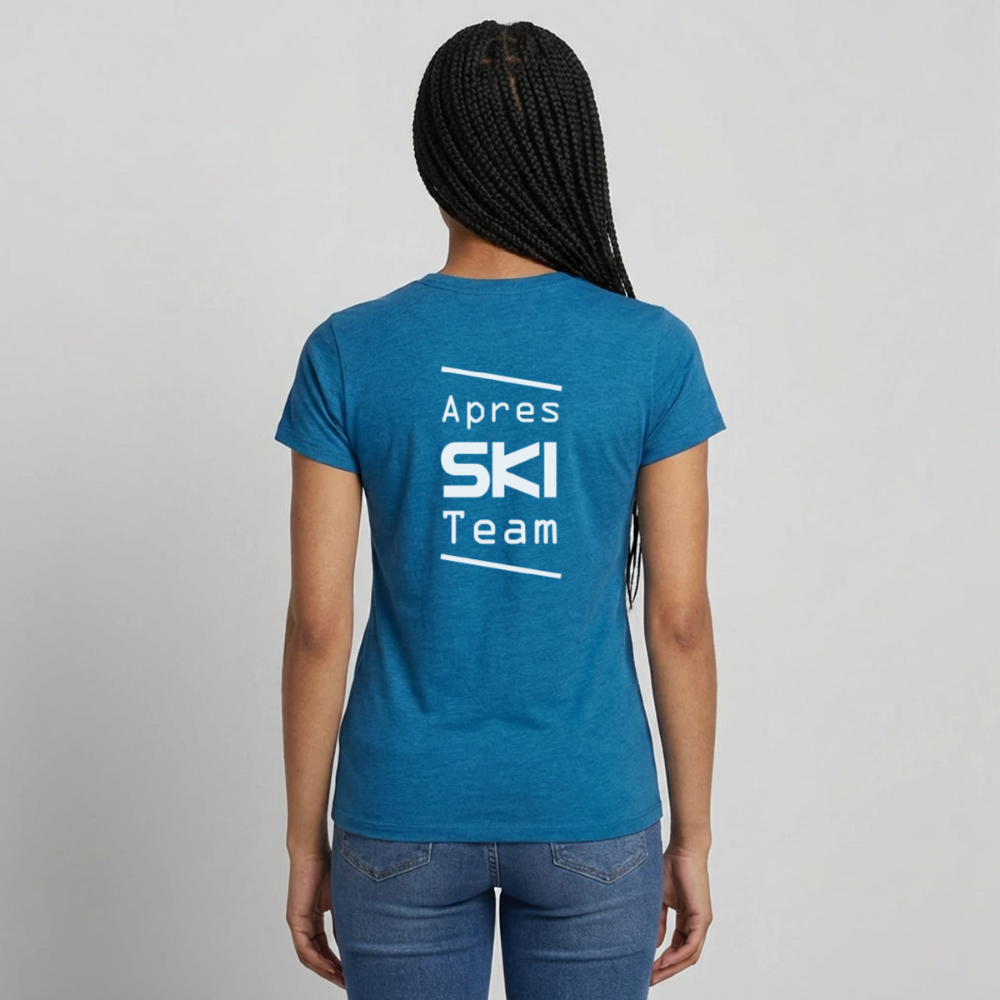 Apres ski team T-shirt Dam - antikblå safirljung