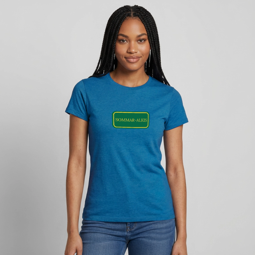 Sommar-alkis T-shirt dam - antikblå safirljung