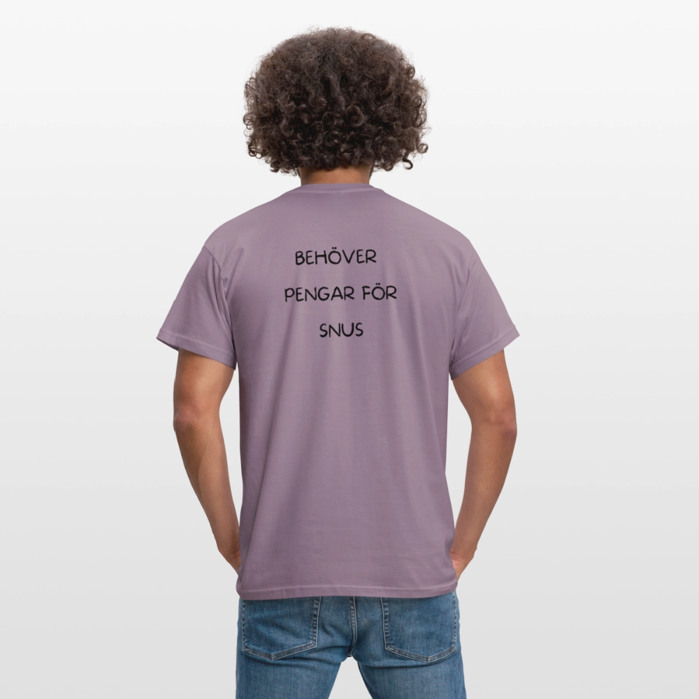 Behöver pengar för snus T-shirt herr - lilagrå 