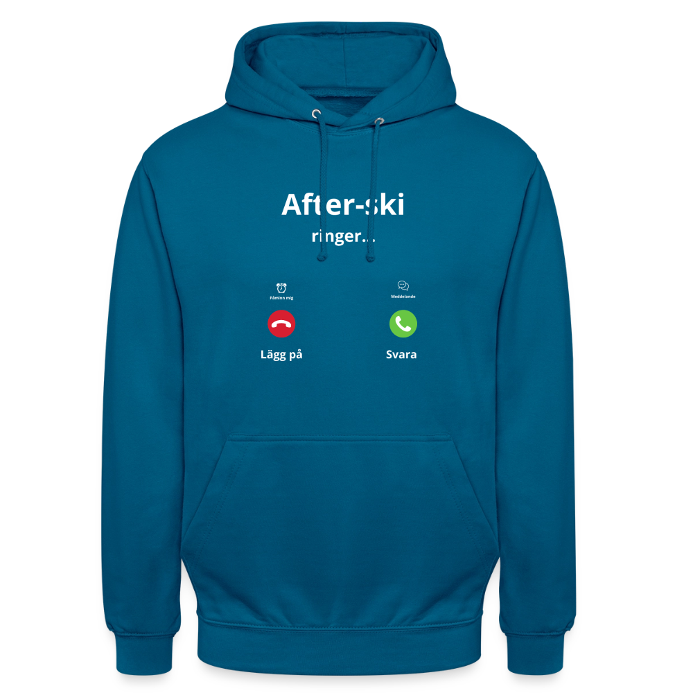 After-ski ringer... Hoodie unisex - djuphavsblå 