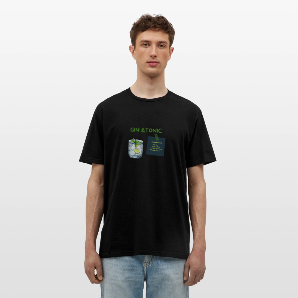 Gin & tonic T-shirt herr - svart