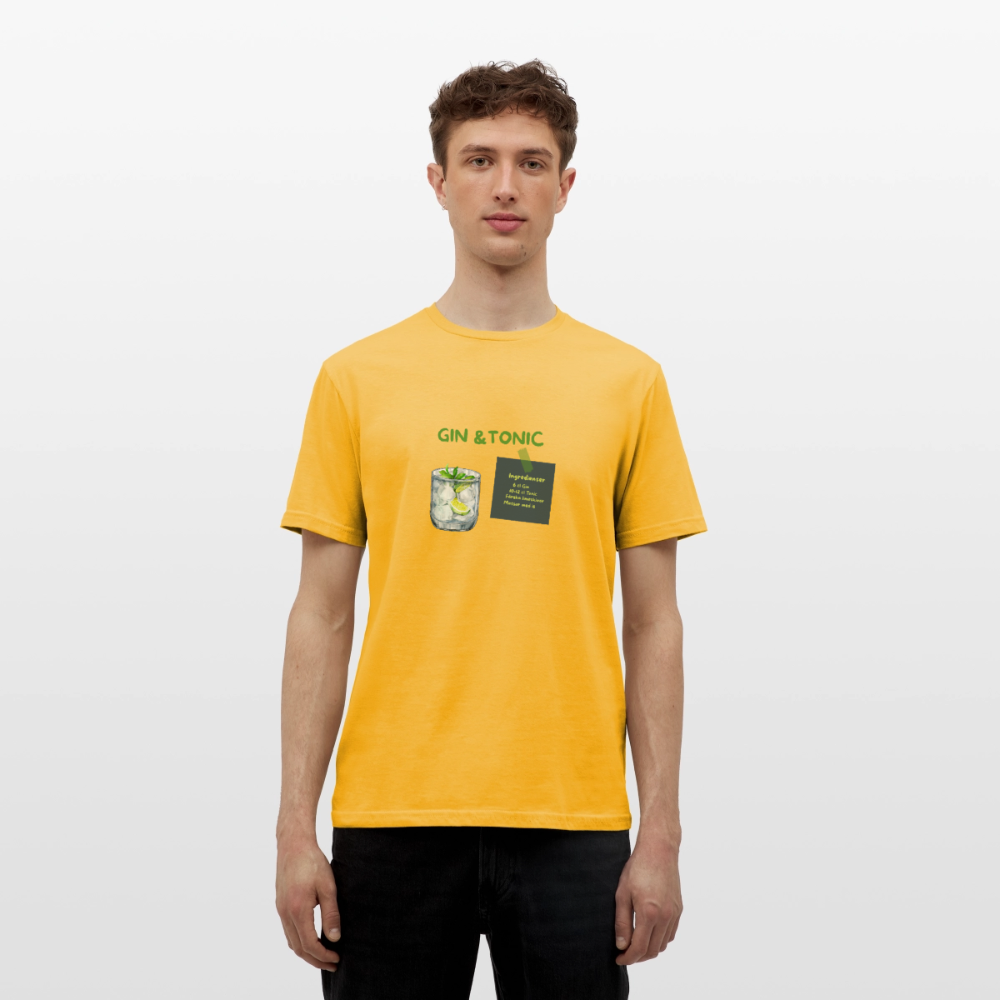 Gin & tonic T-shirt herr - gul