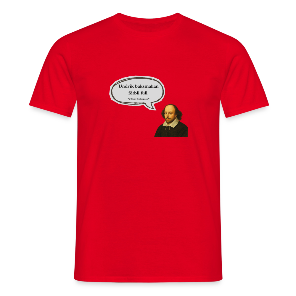 Undvik baksmällan förbli full T-shirt Herr - röd
