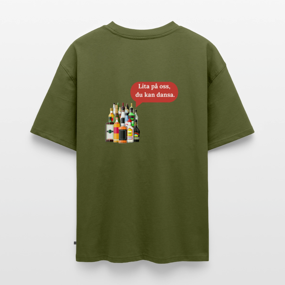Lita på oss du kan dansa oversized premium-T-shirt unisex - kaki