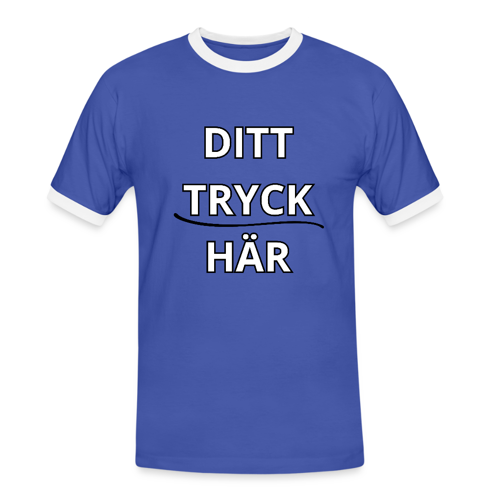Men's Ringer Shirt - blå/vit