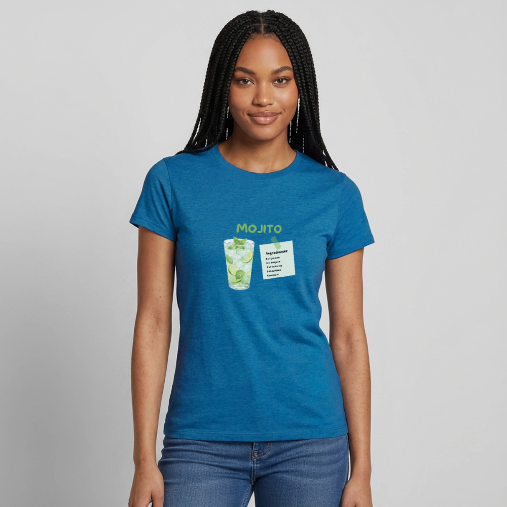 Mojito T-shirt Dam - antikblå safirljung