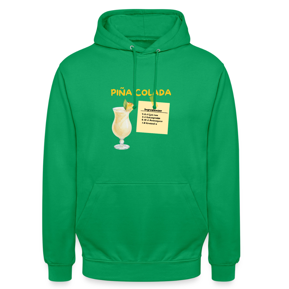 Pina colada Hoodie Unisex - kellygrön