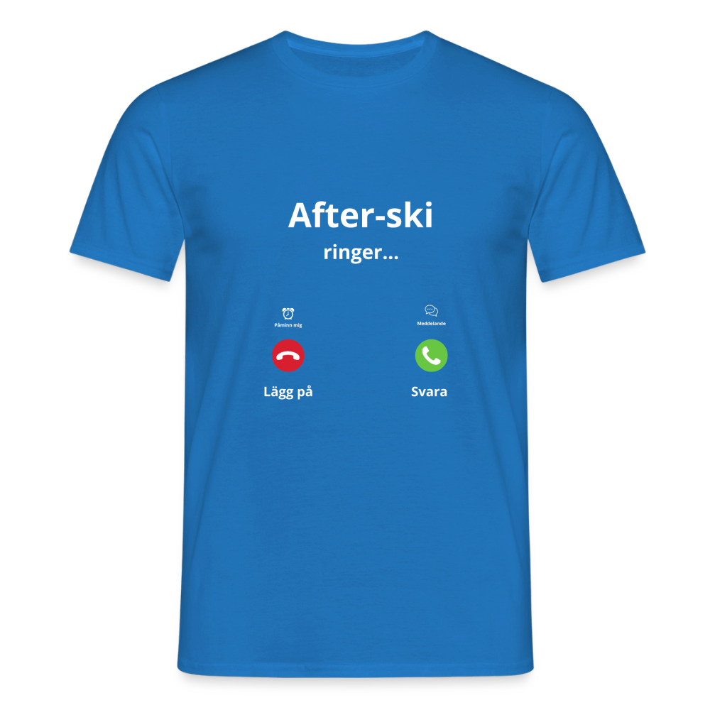 After-ski ringer... T-shirt herr - kungsblå