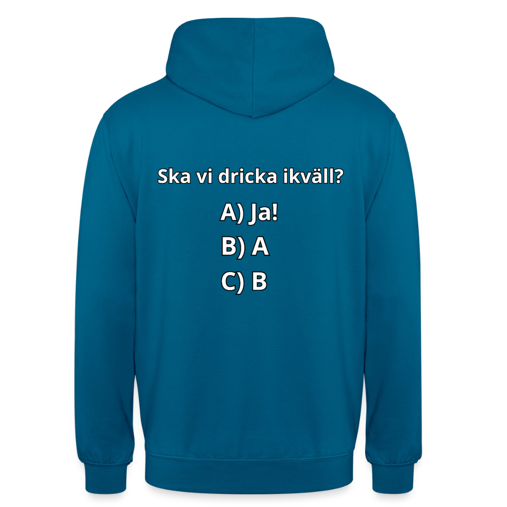 Ska vi dricka ikväll? Luvtröja Unisex - djuphavsblå 