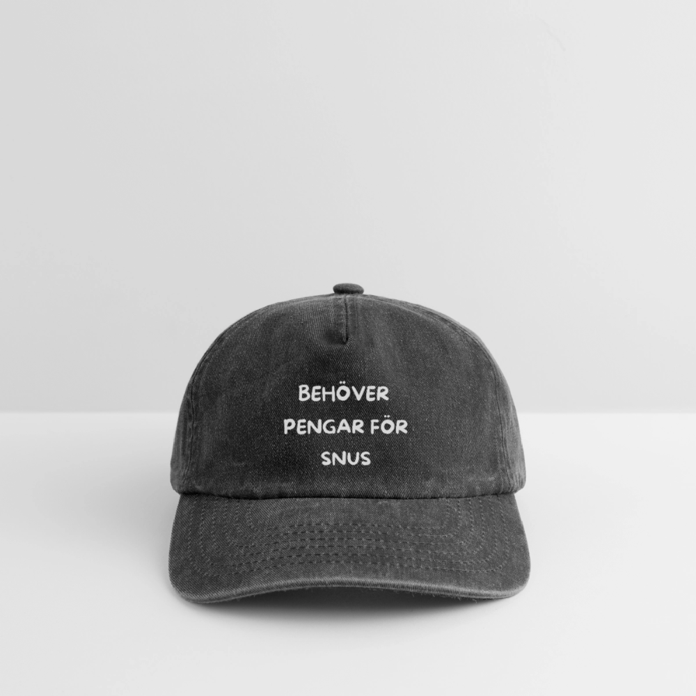 Behöver pengar för snus Vintagekeps - vintagesvart