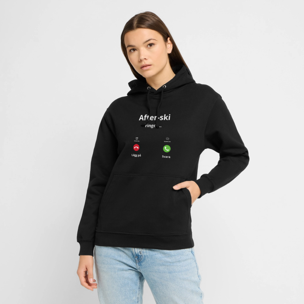 After-ski ringer... Hoodie unisex - svart