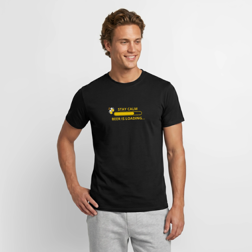 Stay calm beer is loading T-shirt herr - svart