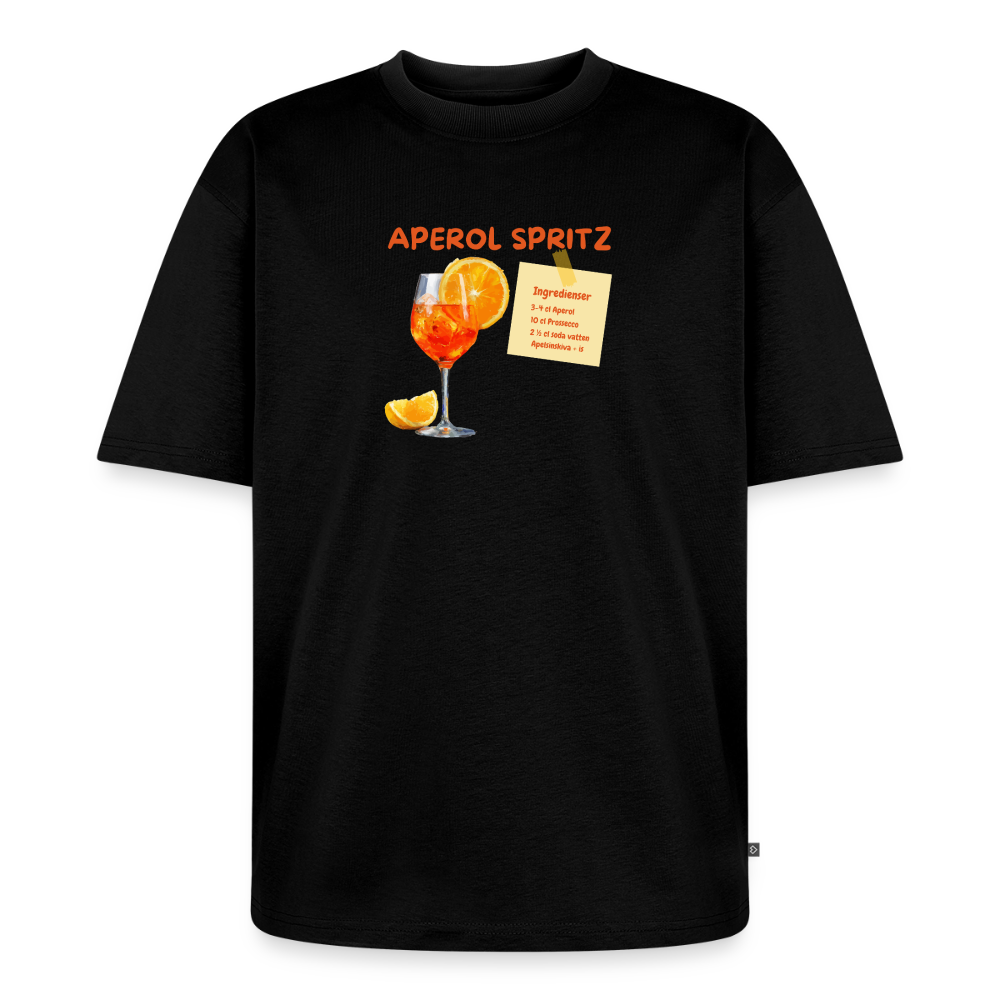 Aperol Spritz Oversized premium-T-shirt unisex - svart