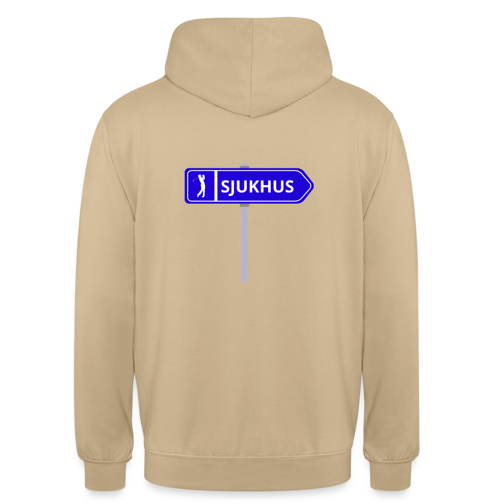 Sjukhus skylt  Hoodie Unisex - beige