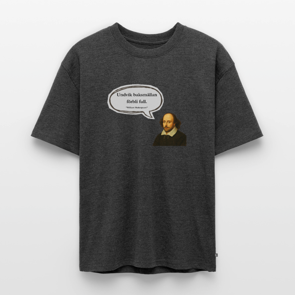 Undvik baksmällan förbli full oversized premium-T-shirt unisex - antracitmelerad