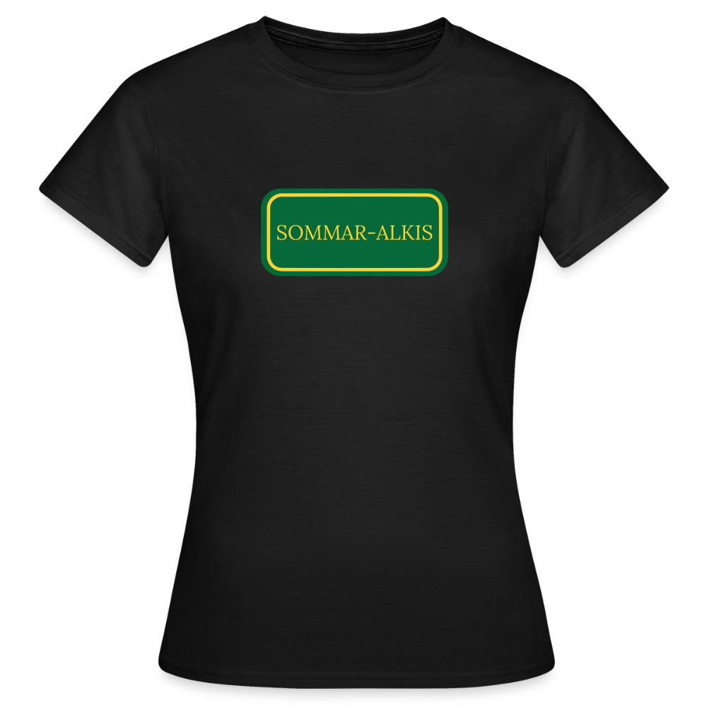 Sommar-alkis T-shirt dam - svart