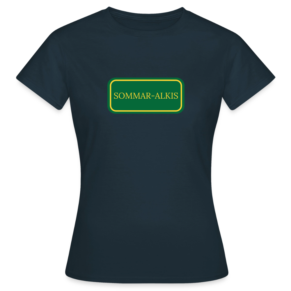 Sommar-alkis T-shirt dam - marinblå