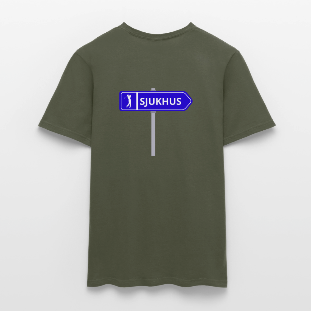 Sjukhus skylt T-shirt herr - Militärgrön
