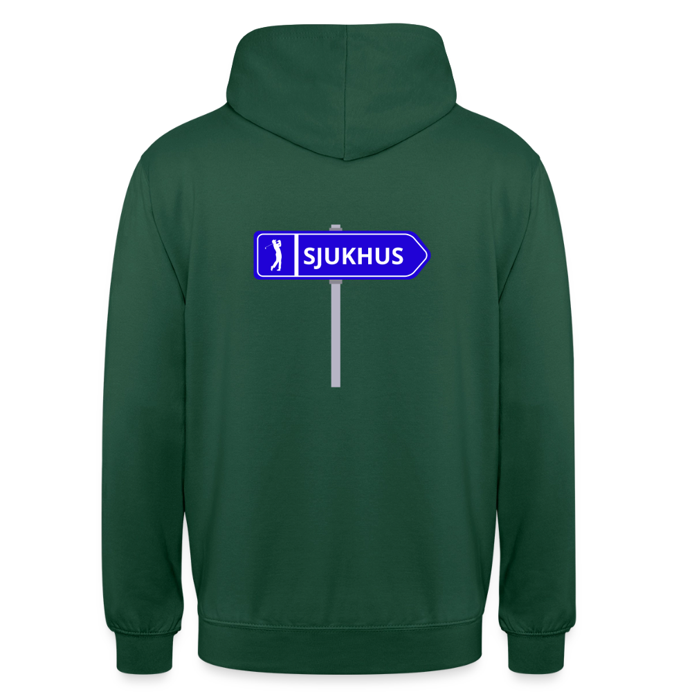 Sjukhus skylt  Hoodie Unisex - buteljgrön