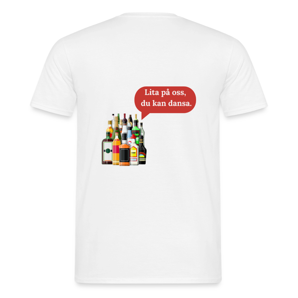 Lita på oss, du kan dansa T-shirt Herr - vit