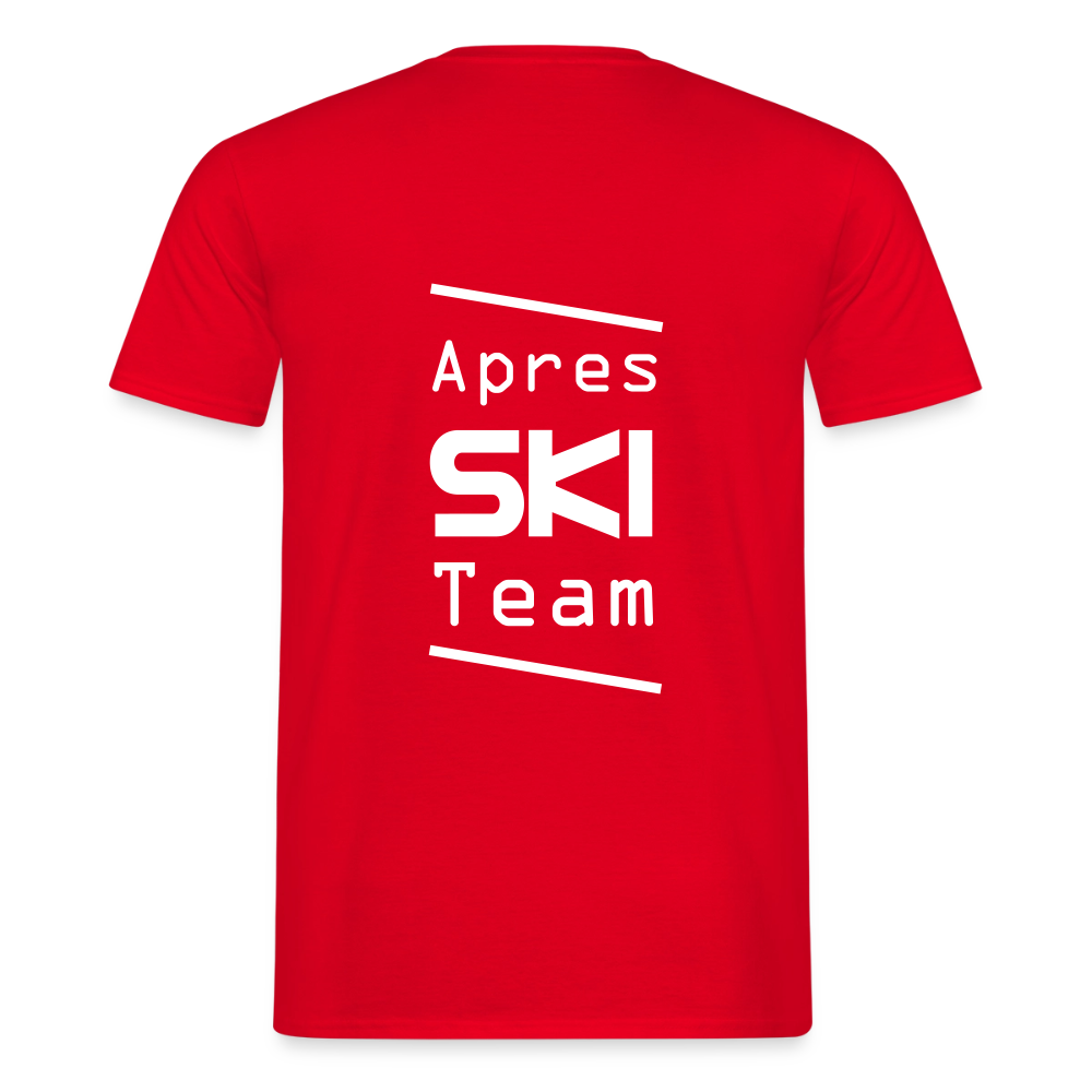 Apres ski team T-shirt Herr - röd
