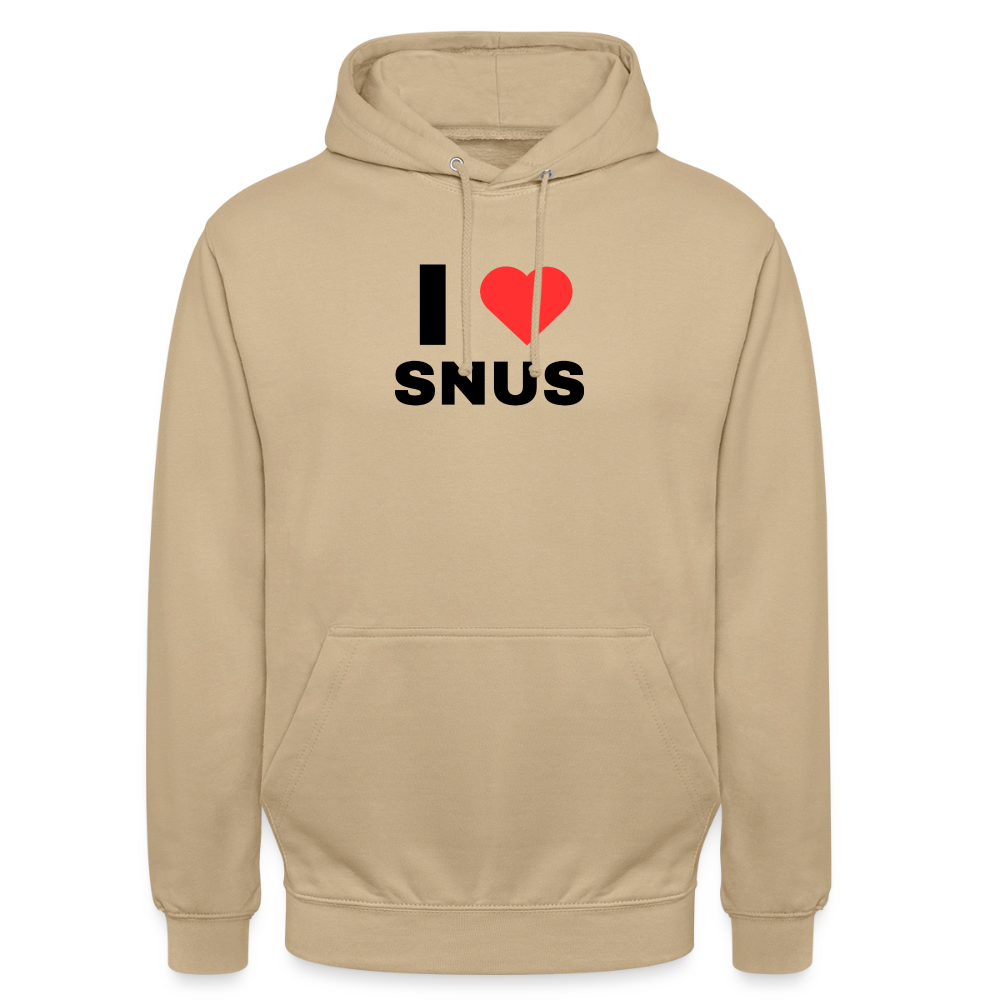 I love snus Hoodie unisex - beige