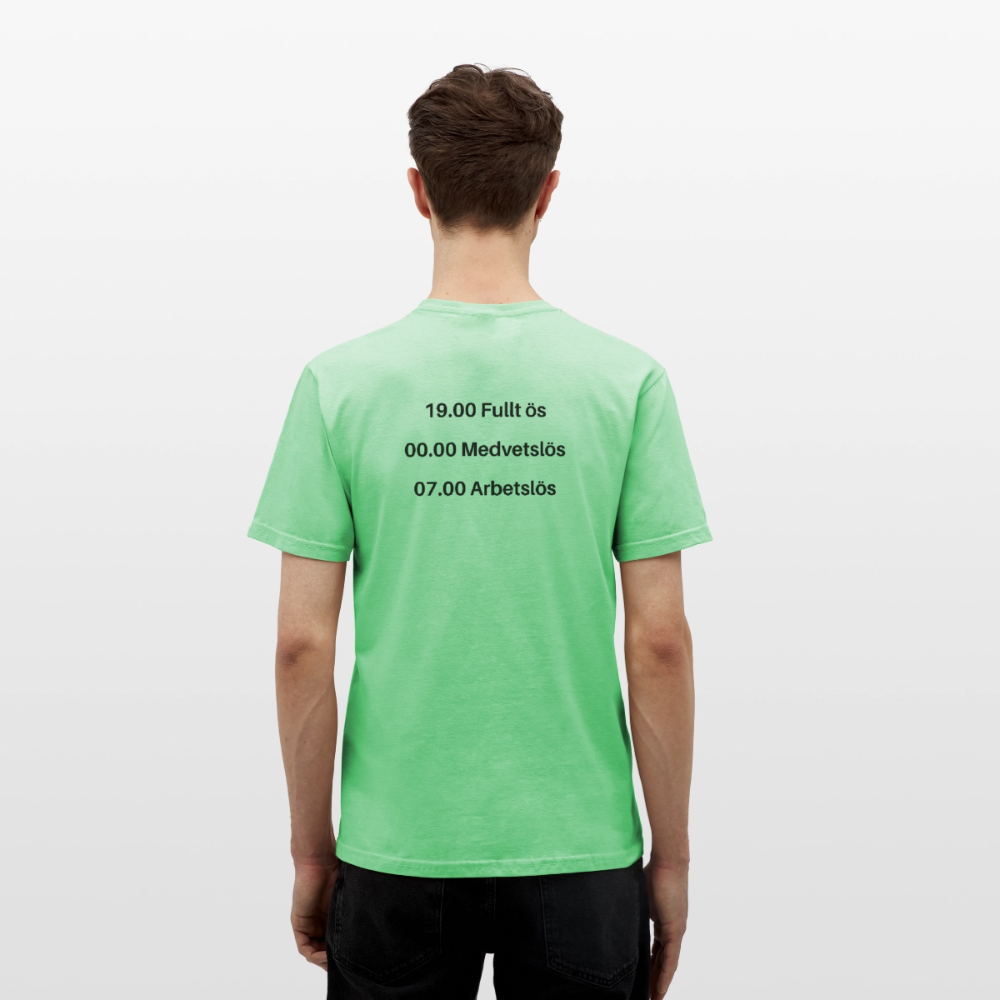 Fullt ös, medvetslös och arbetslös T-shirt herr - mintgrøn