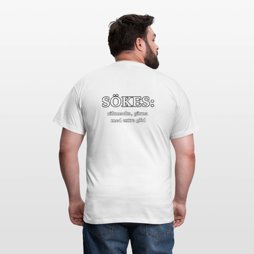Sökes: Räkmacka, gärna med extra glid T-shirt Herr - vit