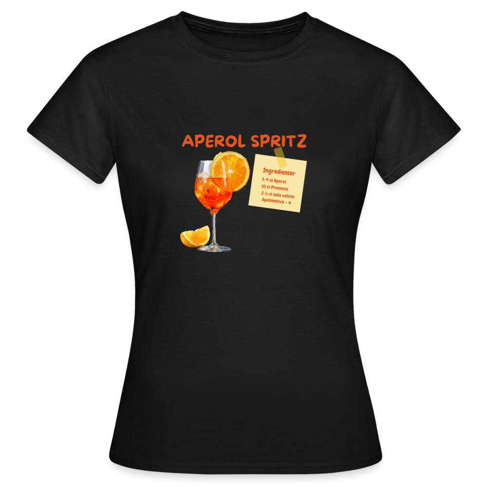 Aperol spritz T-shirt Dam - svart