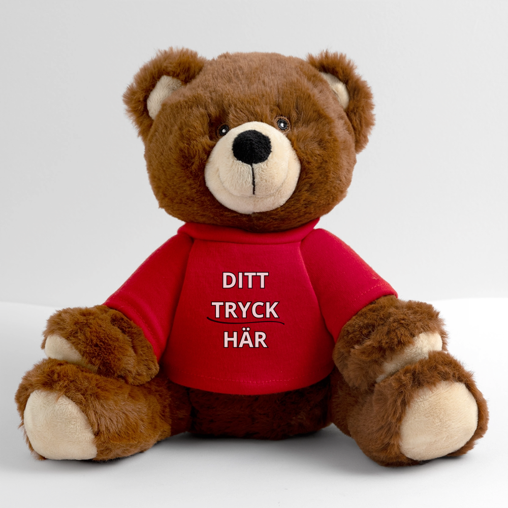 MiniFeet® RecycelBär® Teddy Bear Brown - röd