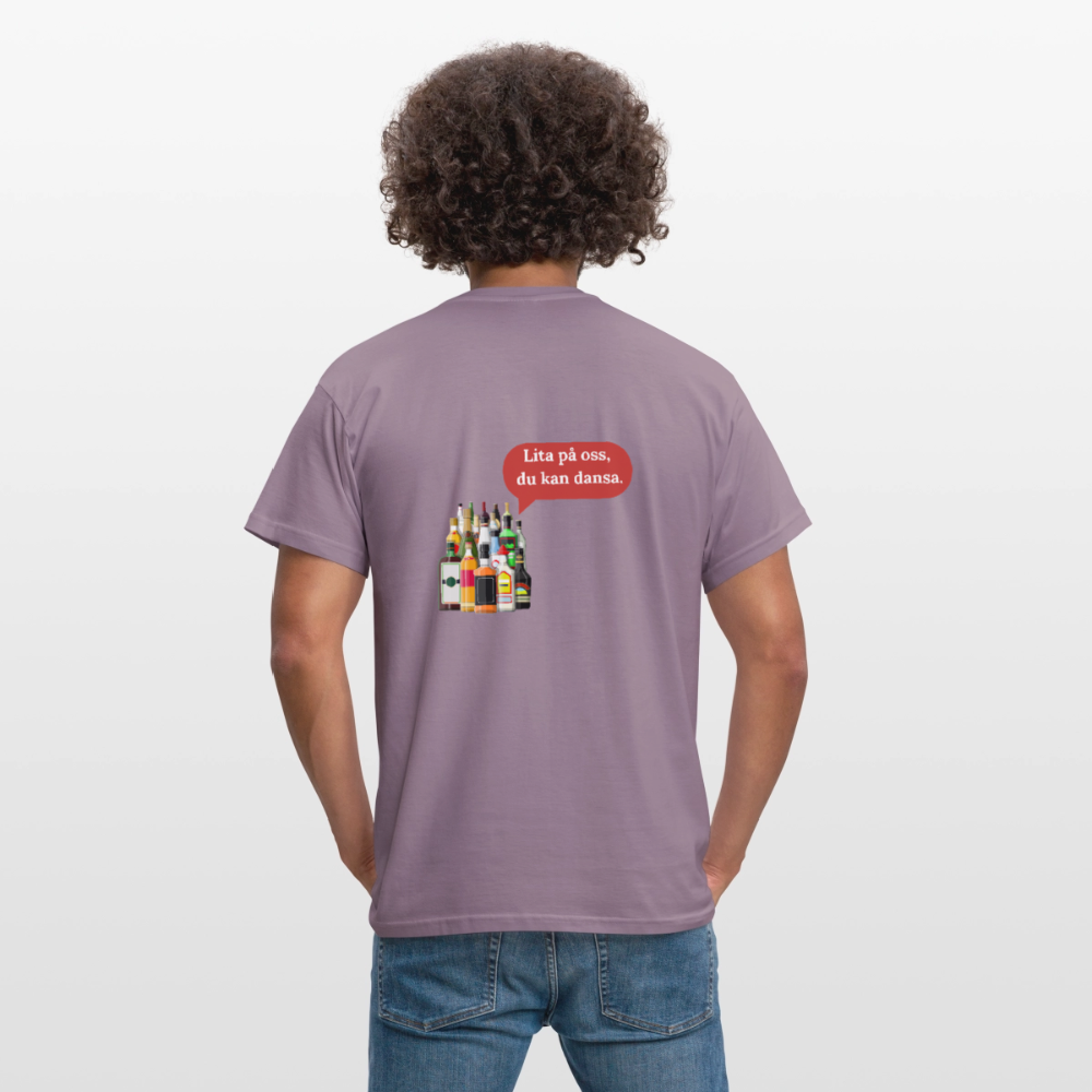 Lita på oss, du kan dansa T-shirt Herr - lilagrå 