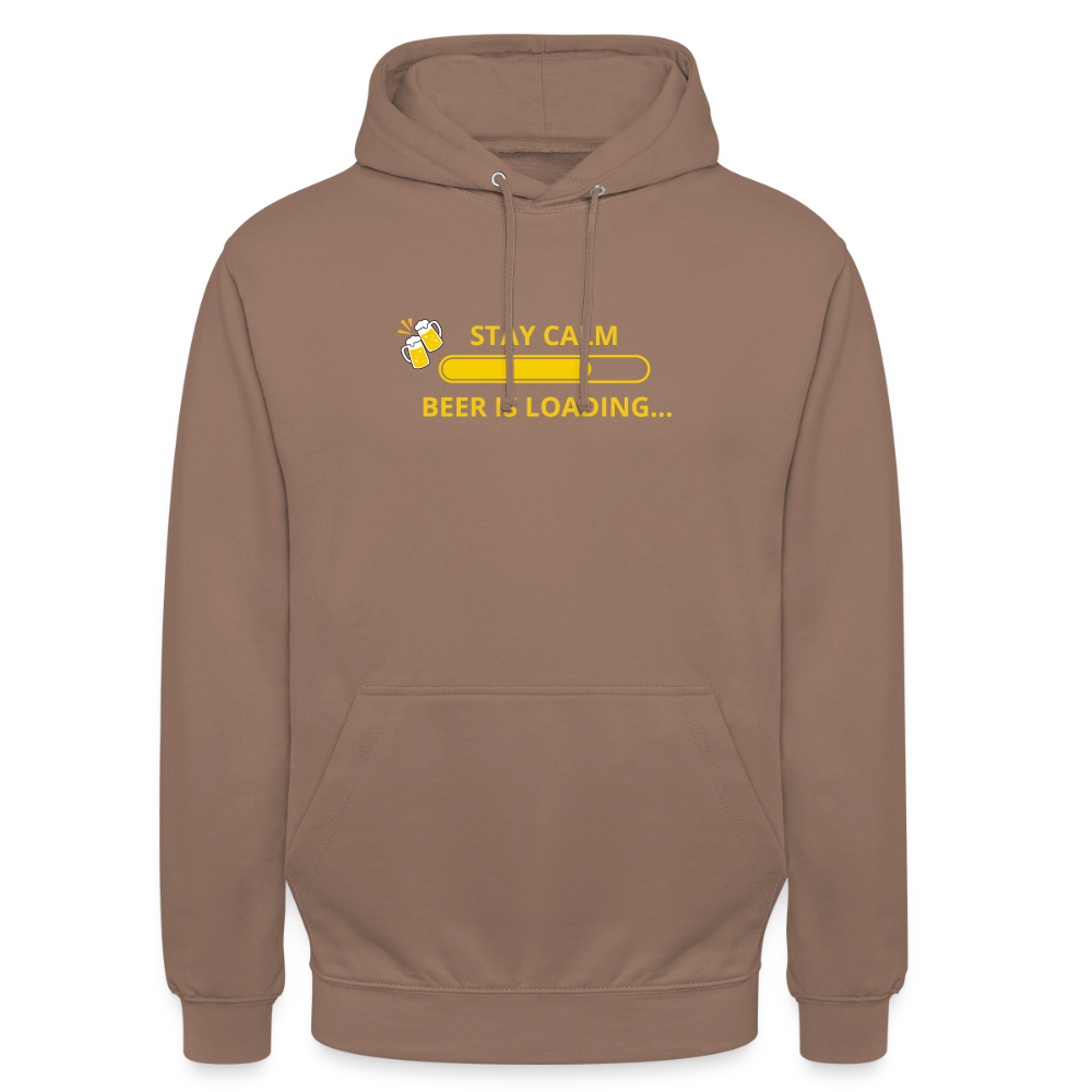 Stay calm beer is loading... Hoodie unisex - mocka