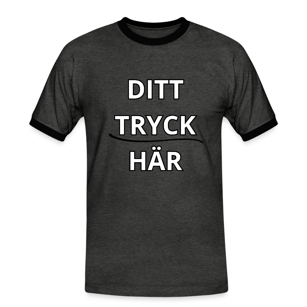 Men's Ringer Shirt - antracit/svart