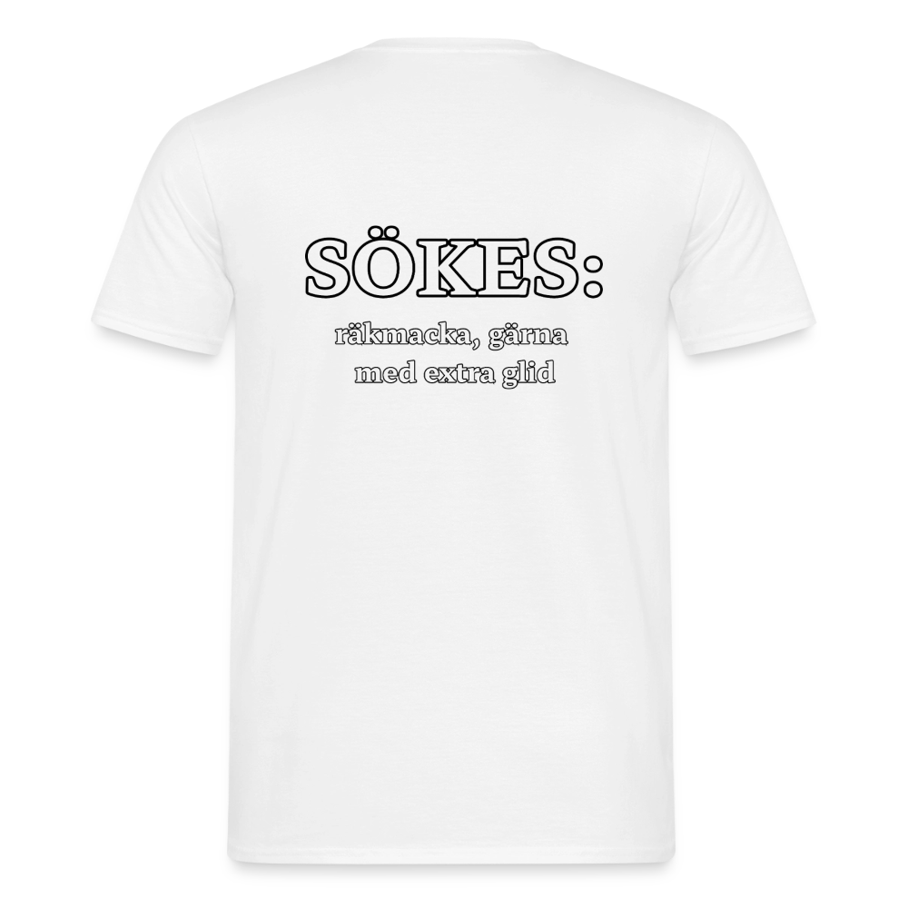 Sökes: Räkmacka, gärna med extra glid T-shirt Herr - vit