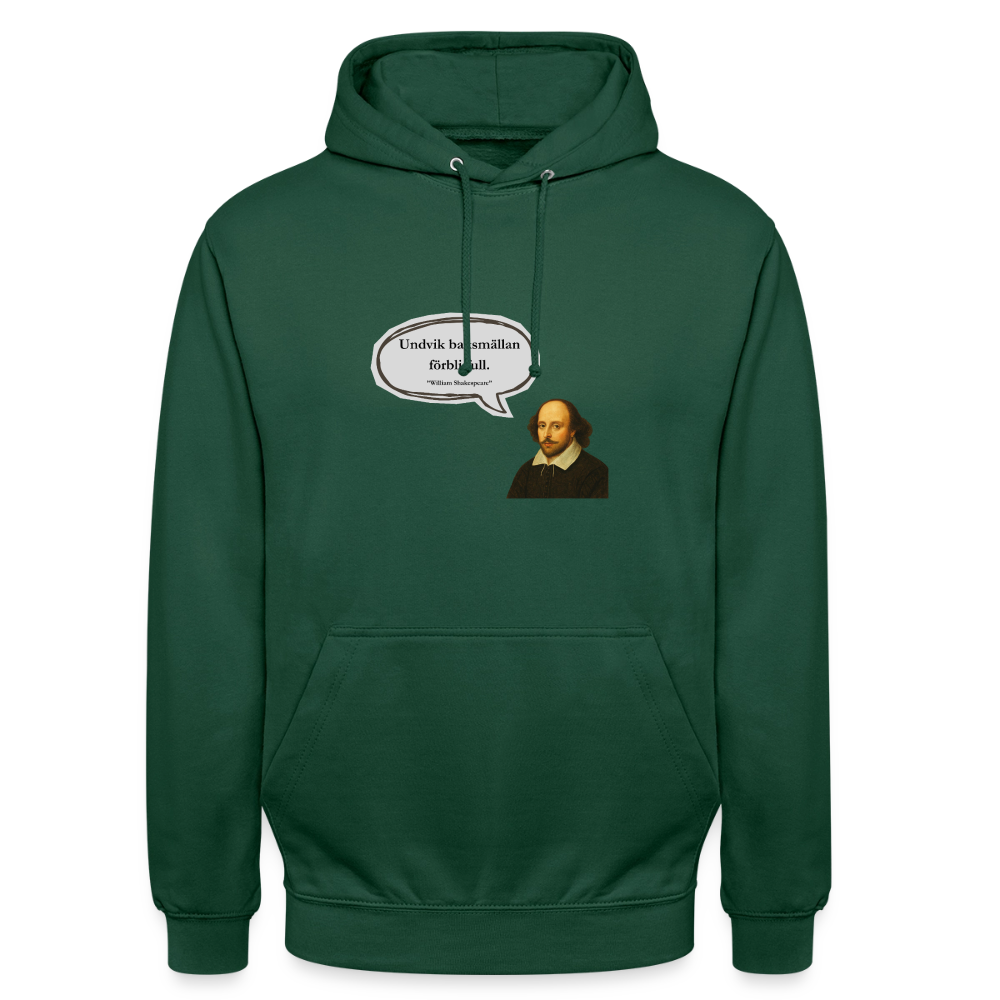 Undvik baksmällan förbli full Hoodie Unisex - buteljgrön