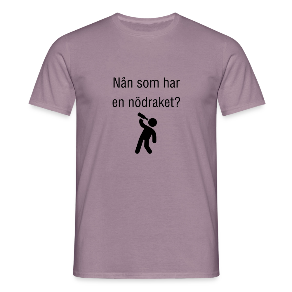 Nån som har en nödraket? T-shirt herr - lilagrå 