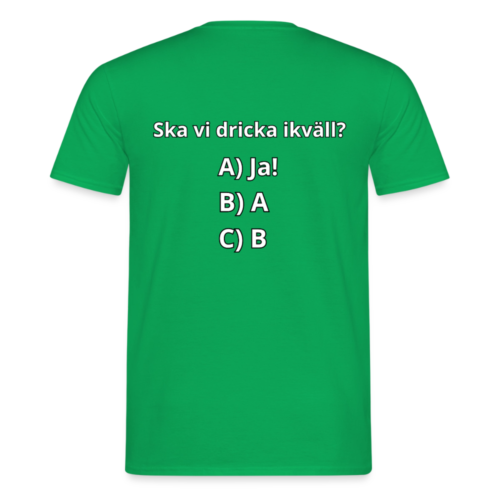 Ska vi dricka ikväll? T-shirt Herr - kellygrön