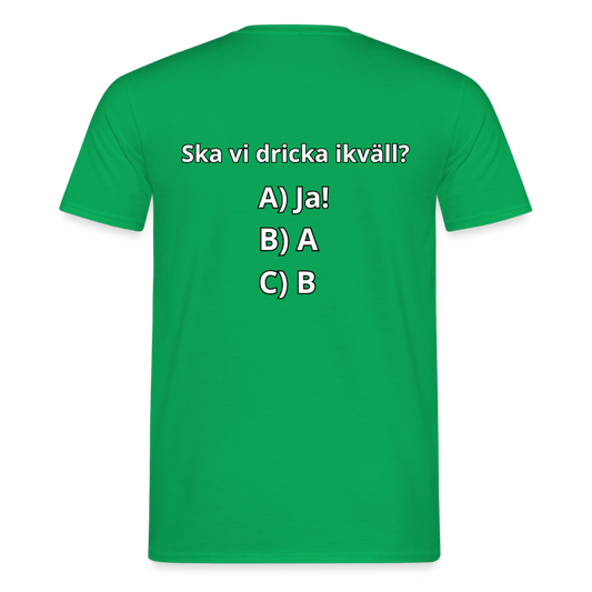 Ska vi dricka ikväll? T-shirt Herr - kellygrön