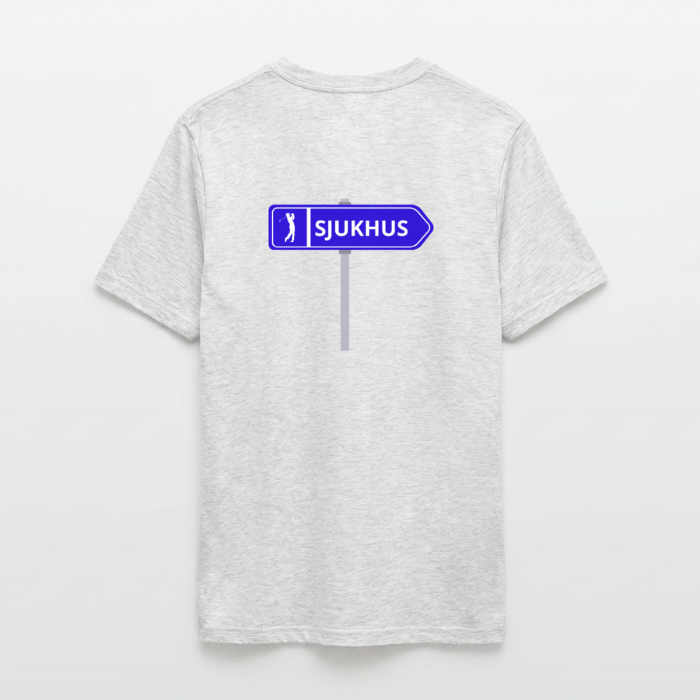 Sjukhus skylt T-shirt herr - gråmelerad
