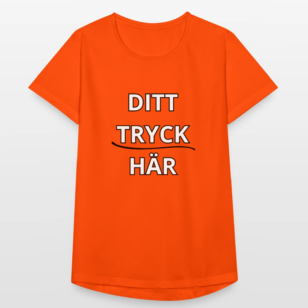 Andningsaktiv T-shirt dam - neonorange