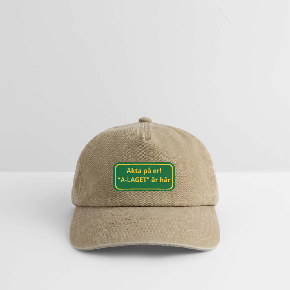 Akta på er A-laget är här vintagekeps - vintagebeige