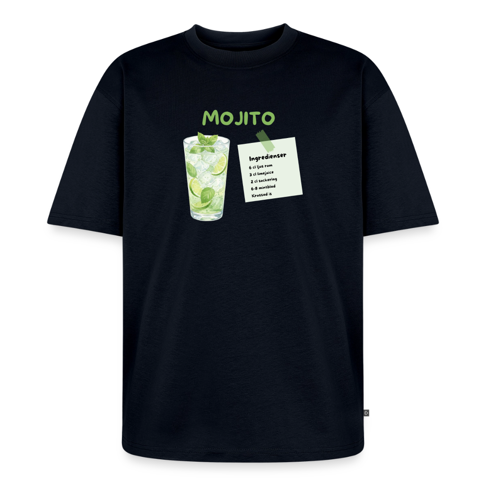 Mojito oversized premium-T-shirt unisex - marinblå