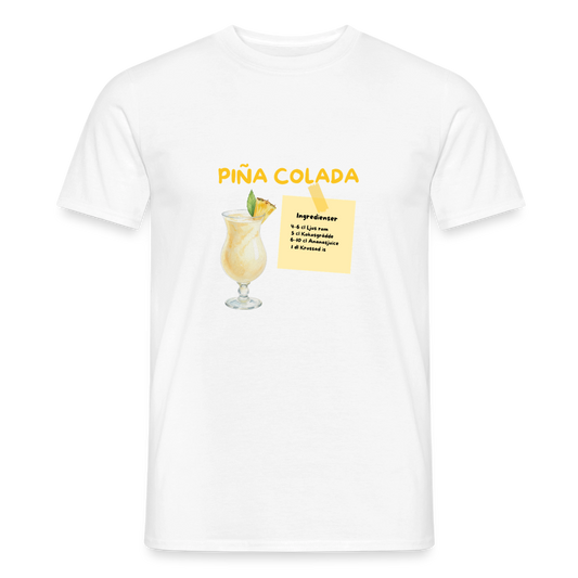 Pina colada T-shirt Herr - vit