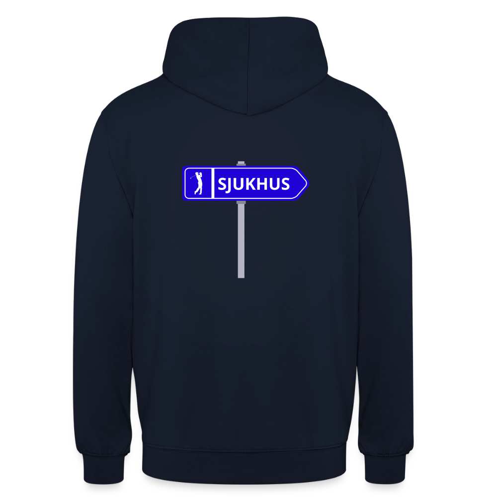 Sjukhus skylt  Hoodie Unisex - marinblå